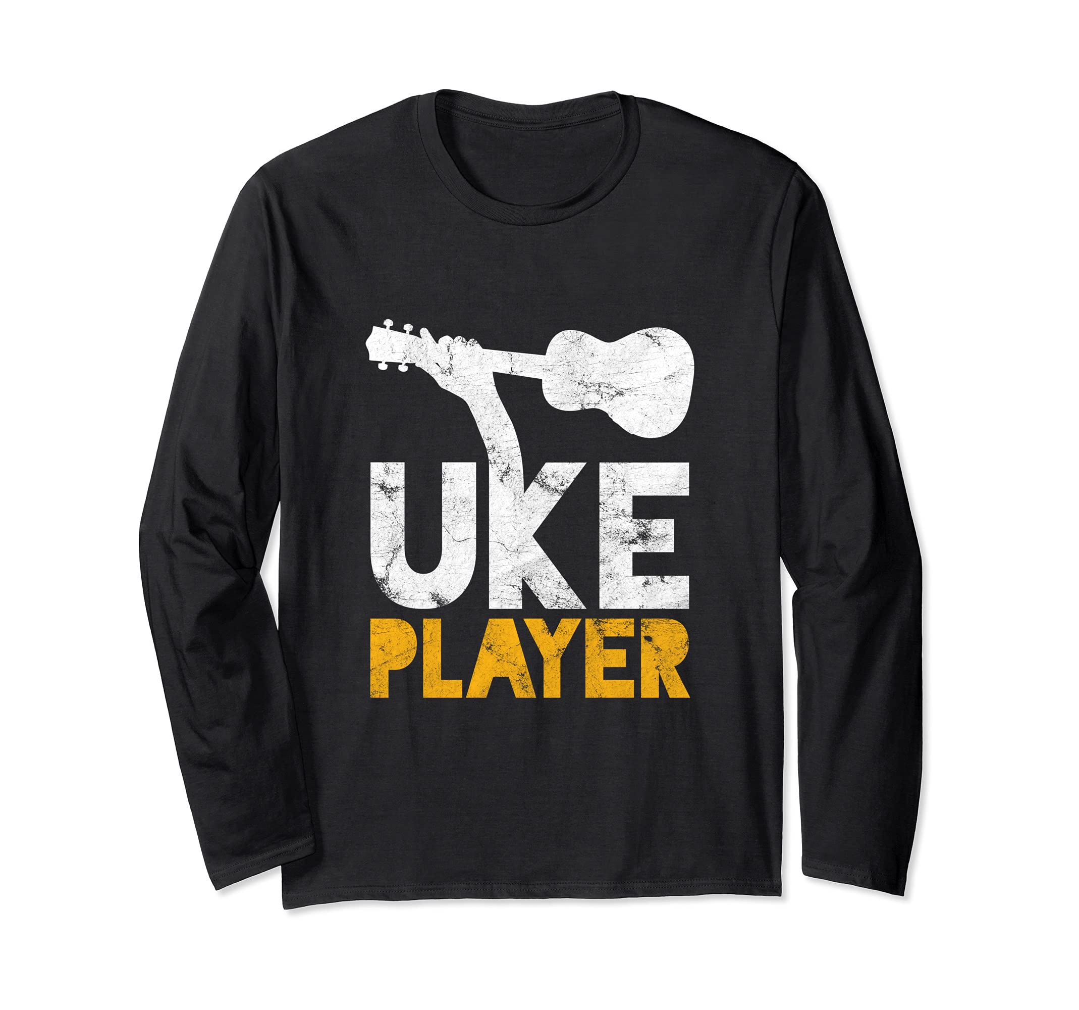 Uke Player Guitar Hawaiian Uke Hawaii Acoustic Musician Long Sleeve T-Shirt