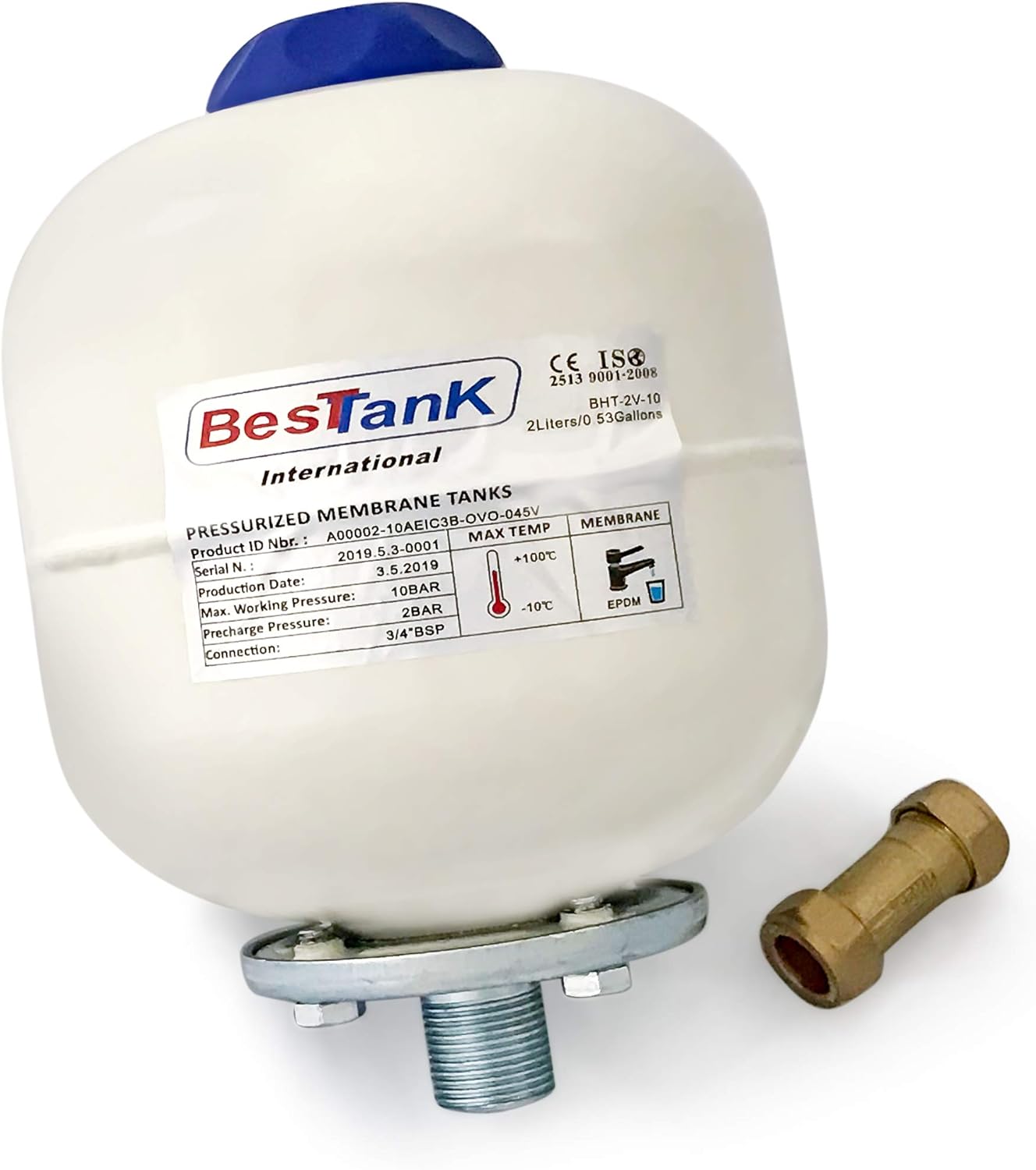 Heating, Cooling & Air 2L Expansion Vessel Pressure TANK ONLY for