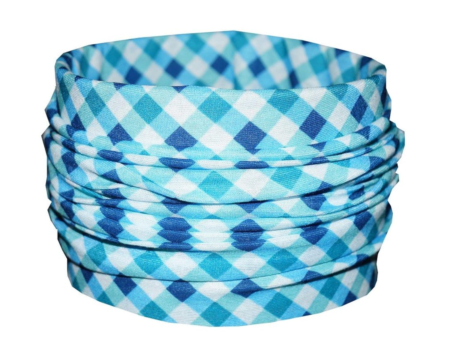stargust cotton mix blue check printed bandana