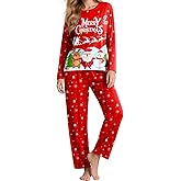 Mutkirapup Pajamas for Women Set Cute Pjs 2 Piece Lounge Sets Soft Long Sleeve Casual Crewneck Sleepwear outfits S-XL