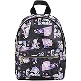 Bioworld KPop Demon Hunters Huntrix AOP Adult Black 11.5" Mini Backpack