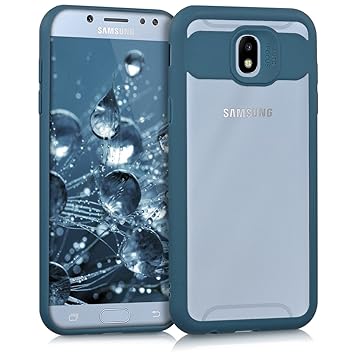 kwmobile Funda para Samsung Galaxy J5 (2017) DUOS - Carcasa [Trasera] de [TPU] para móvil - Cover Protector en [Azul Oscuro]