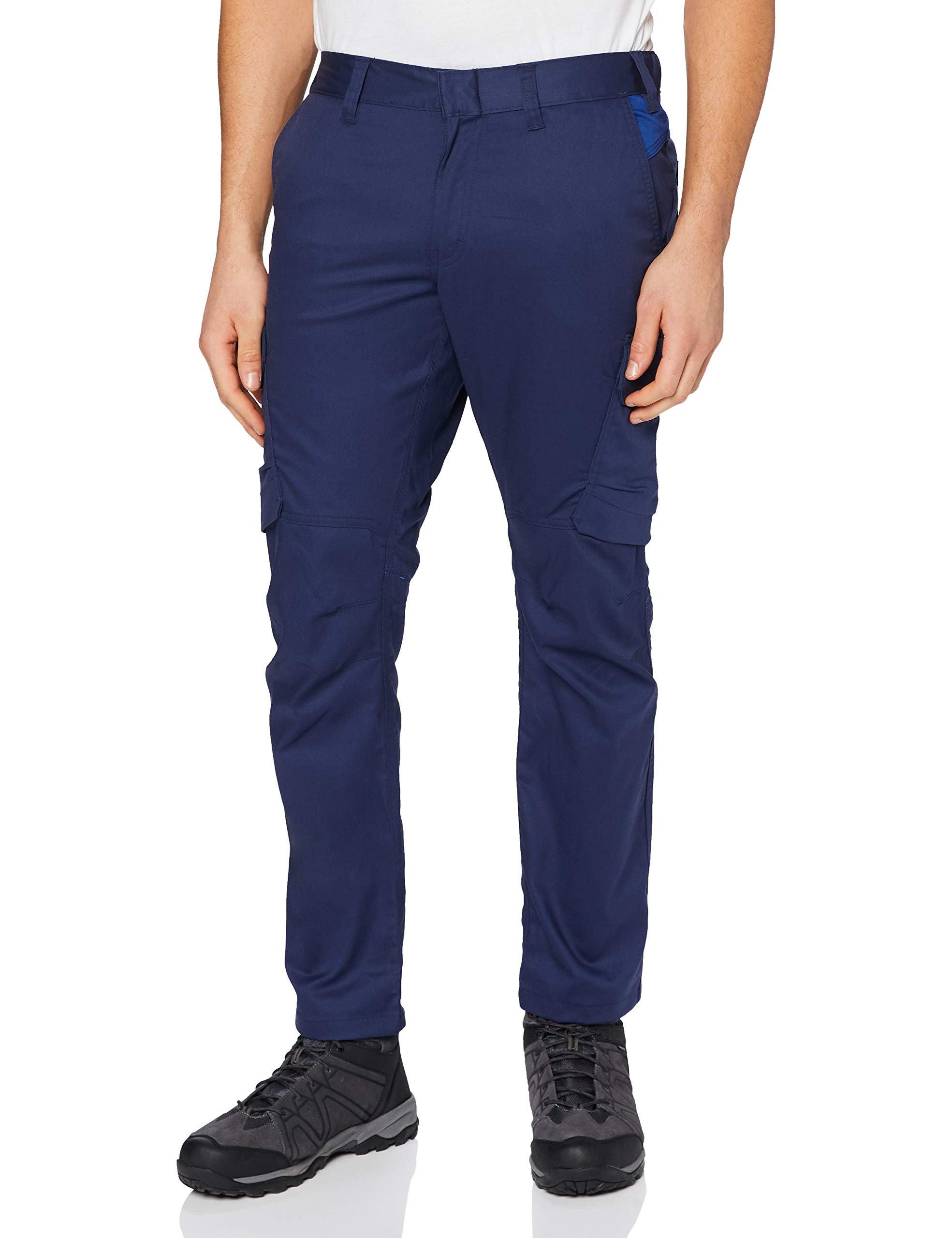 Blaklader 144418328985C56 Industrial Stretch Work Trousers, Navy/Cornflower, Size C56