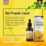 Natural Answers Bee Propolis Liquid 30ml Alcohol-Free Skin & Throat Health view 2