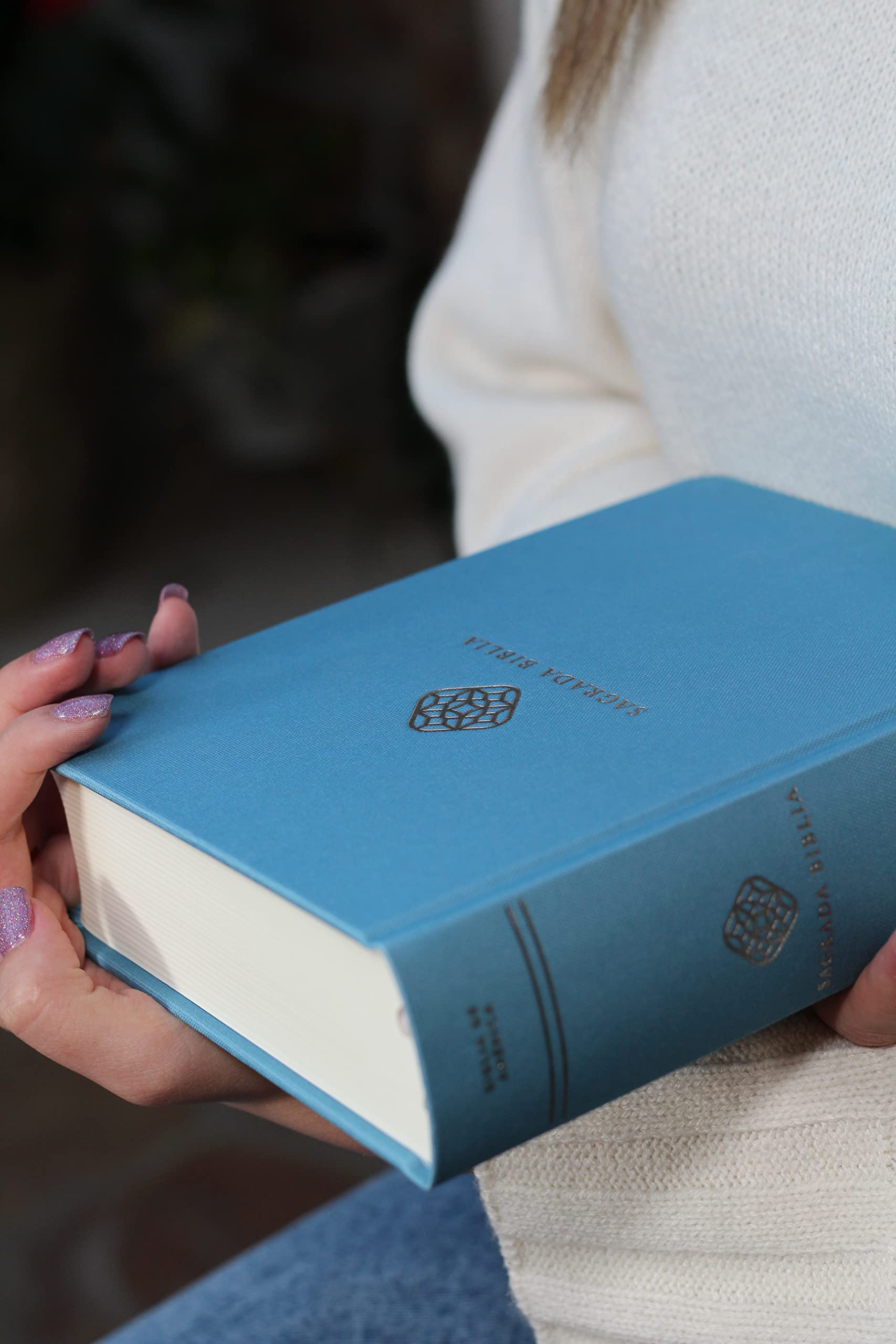 Biblia Católica de apuntes, Tapa dura/tela, Azul, Comfort Print (Spanish Edition)