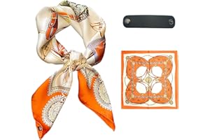 CHCYWJGJ Square Scarf Head Scarf Neck scarf Headscarf for Women with,Satin Hair Scarves Silk Bandana Scarf