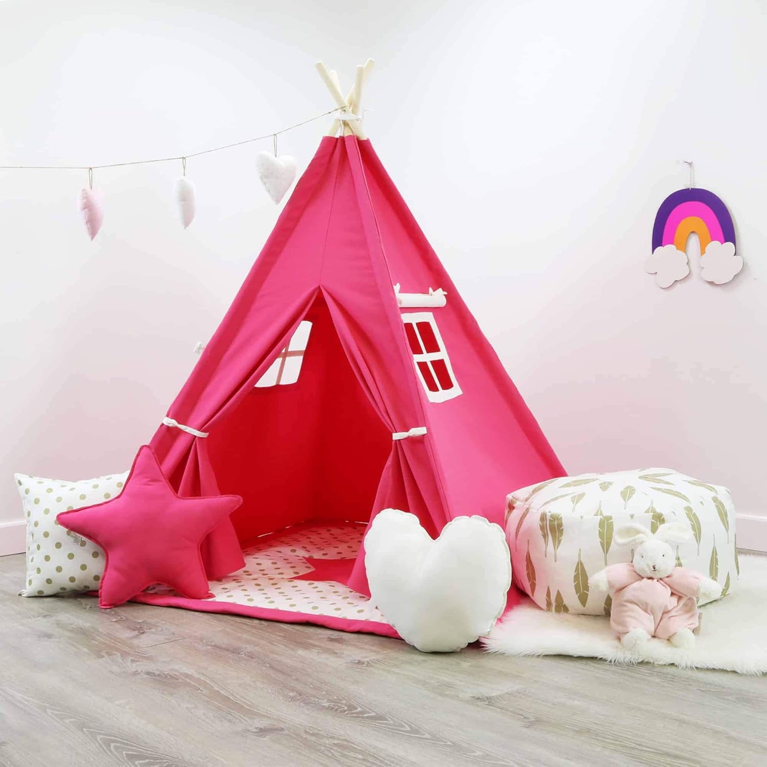 pink kids teepee