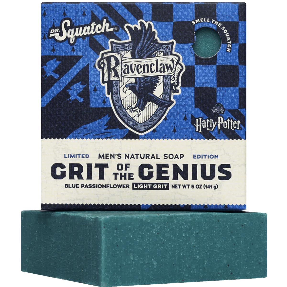 Dr. Squatch Ravenclaw Soap – Harry Potter - All Natural Soap Bar for Men - Grit of the Genius - Light Grit – Handmade in USA