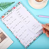Thboxes 60 Sheets Weekly Meal Planner Magnetic Fridge Notepad 7x10 Floral view 6