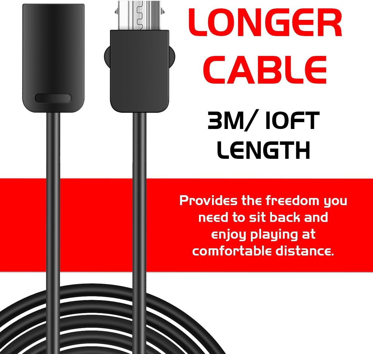 NES Classic Controller Extension Cable 3M / 10ft (2-PACK), i-Kawachi SNES Extension Power Cord for Super Nintendo SNES Classic Edition Controller (2017) and Mini NES Classic Edition (2016): Electronics