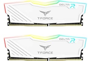 TEAMGROUP T-Force Delta RGB DDR4 16GB (2x8GB) 3600MHz (PC4-28800) CL18 Desktop Gaming Memory Module Ram TF4D416G3600HC18JDC01