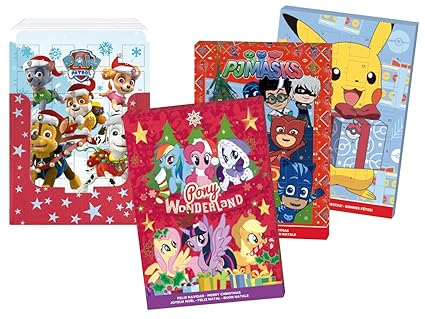 schenken-24 Adventskalender / Kinder / Motiv wählbar / Paw Patrol / Litte Pony / PJ Masks / Pokemon / Schokolade / Weihnachte