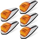 Partsam 31LED Amber Cab Marker Light Waterproof Top Roof Running Cab Lights Compatible with Peterbilt/Kenworth/Freightliner//Western Star/Mack/International/Paccar Trailer Trucks