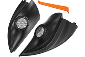 ACROPIX Interior Front Car Door Speaker Window a Pillar Cover Trim Tweeter Speaker Panel Fit for Mitsubishi Mirage with Screw