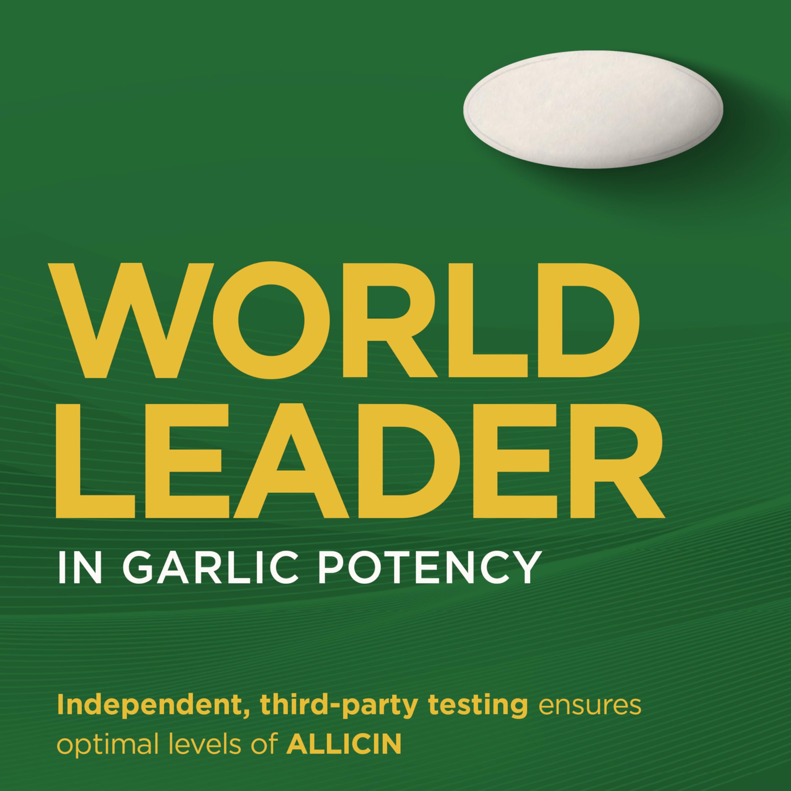Garlique Garlic Extract Supplement, Healthy Cholesterol Formula, Odorless & Vegan, 60 Caplets