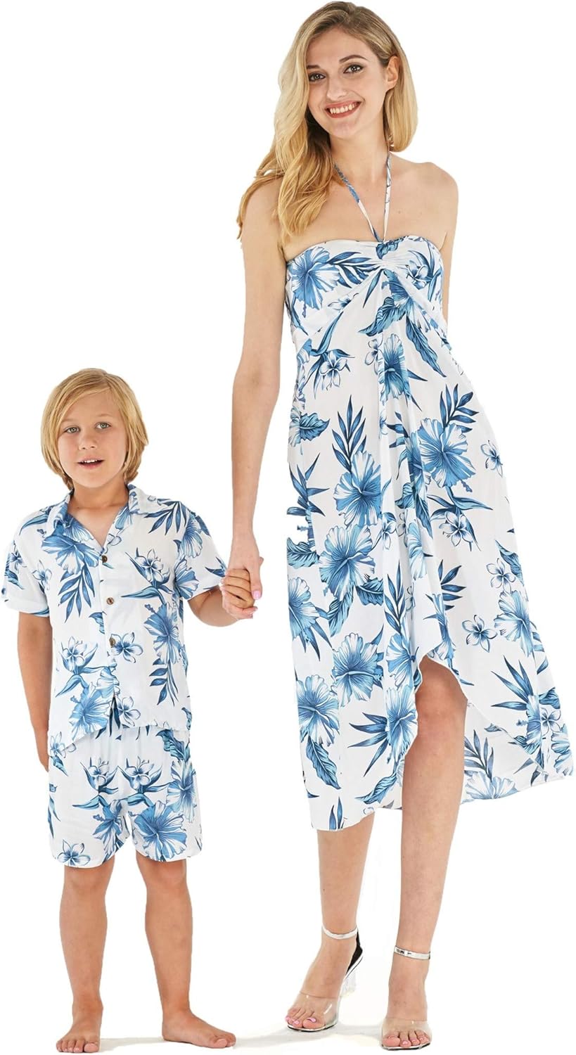mother and son hawaiian outfit