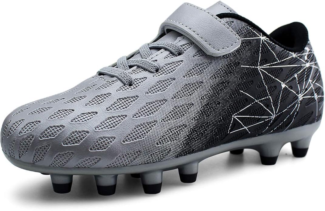 JABASIC Kids Firm Ground Football Boots Boys Girls Sporty Football