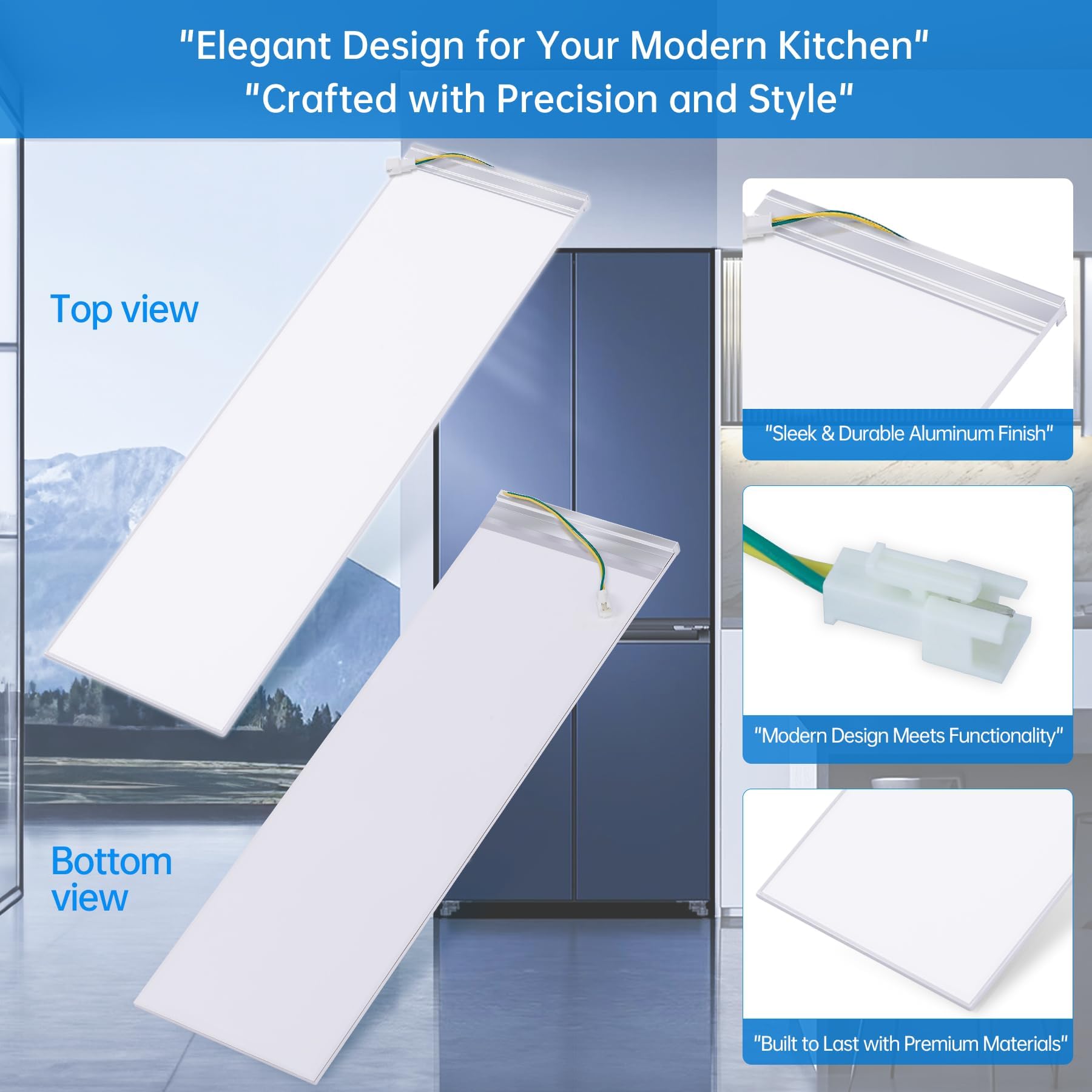 W11048980 Refrigerator LED Light Assembly Compatible with Whirlpool WRQA59CNKZ Kitchen-Aid KRQC506MPS00 Replace W11455230 W11470191 W11032355 W11032353, 10 Years Manufacturer