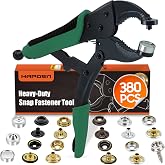 Heavy Duty Snap Fastener Tool, Snap Setter Tool with 100 Sets 4 Color Boat Cover Snaps, Snap Repair Kit, Repairing Boat Covers, Canvas, Fabric, Tarps