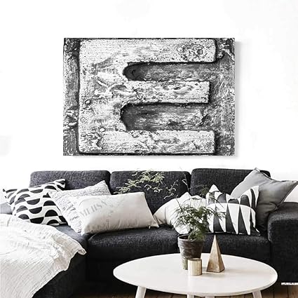 Amazon Com Warm Family Letter F Canvas Wall Art For Bedroom