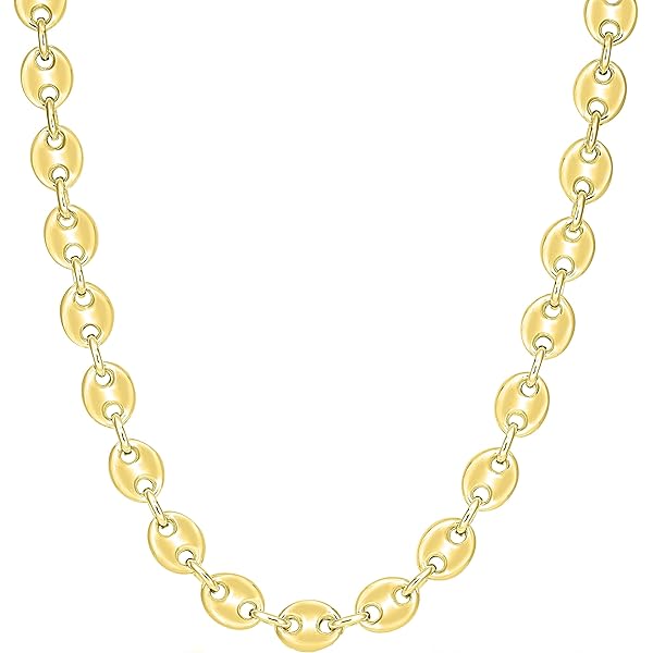 JewelStop 14k Solid Yellow Gold 6.3 mm Mariner Chain Necklace
