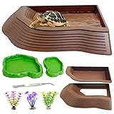 Apatal Reptile Bathing Pool 2-in-1 Tortoise Water