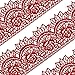 Funshowcase Large Pre-Made Ready to Use Edible Cake Lace Rose Scallop Red 14-inch 10-piece Set