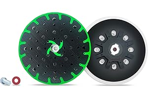 COTISDA Upgraded 202460 6-Inch(150mm) Hard Sanding Pad, 48-Hole, M8 Thread, Compatible with Festool ETS 150/3 EQ, ETS EC 150/5 EQ, ETS EC 150/3 EQ, ETS 150/5 EQ Sander Models, 1 Pack