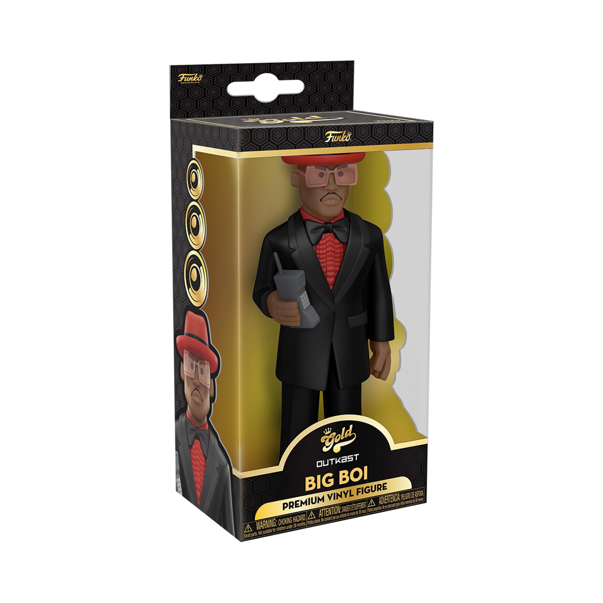 Funko Vinyl Gold 5": Outkast - Big Boi - (Hey Ya) - Collectable Vinyl Action Figure - Birthday Gift Idea - Official Merchandise - Ideal Toy for Music Fans - for Your Collection and Display