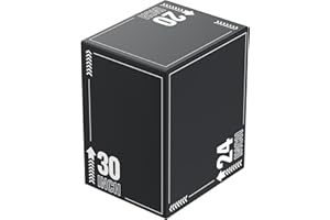 HANDBODE 3-in-1 Plyo Box – Plyometric Jump Box with Durable High-Density Foam Core and Non-Slip Surface for Box Jumps, Squats, and Home Gym Workouts