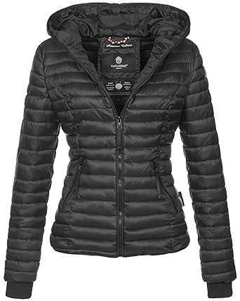 Navahoo Damen Übergangs Stepp Jacke mit Kapuze B348
