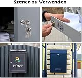 VOCIBO 4 Keys Letterbox Lock Plate 16mm 18mm Drawer Cabinet Lever Lock view 7