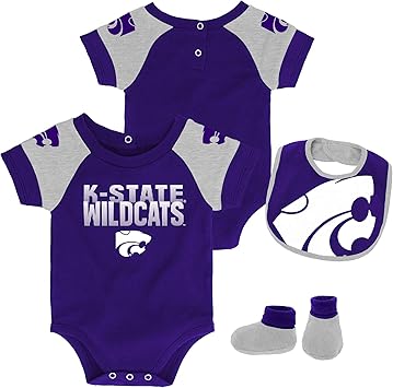Amazon Co Jp Outerstuff 幼児カンザス州立大学クリーパーセット ベビースナップスーツセット 18m スポーツ アウトドア