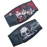 Scuba Mask Strap Cover Neoprene Diving Mask Strap Wrapper | Hook and Loop Fastener, Diving Flag Pattern and CCR Pattern for REC/TECH Diver, Reversible Two Sides, Fits Snorkel Goggles