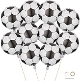 Xiuhusha Soccer Balloons 20pcs 18 Inch Soccer Ball Balloons Soccer Party Decorations Soccer Foil Mylar Balloons Sports Balloons Soccer Decorations Soccer Birthday Decorations for Sports Theme Party