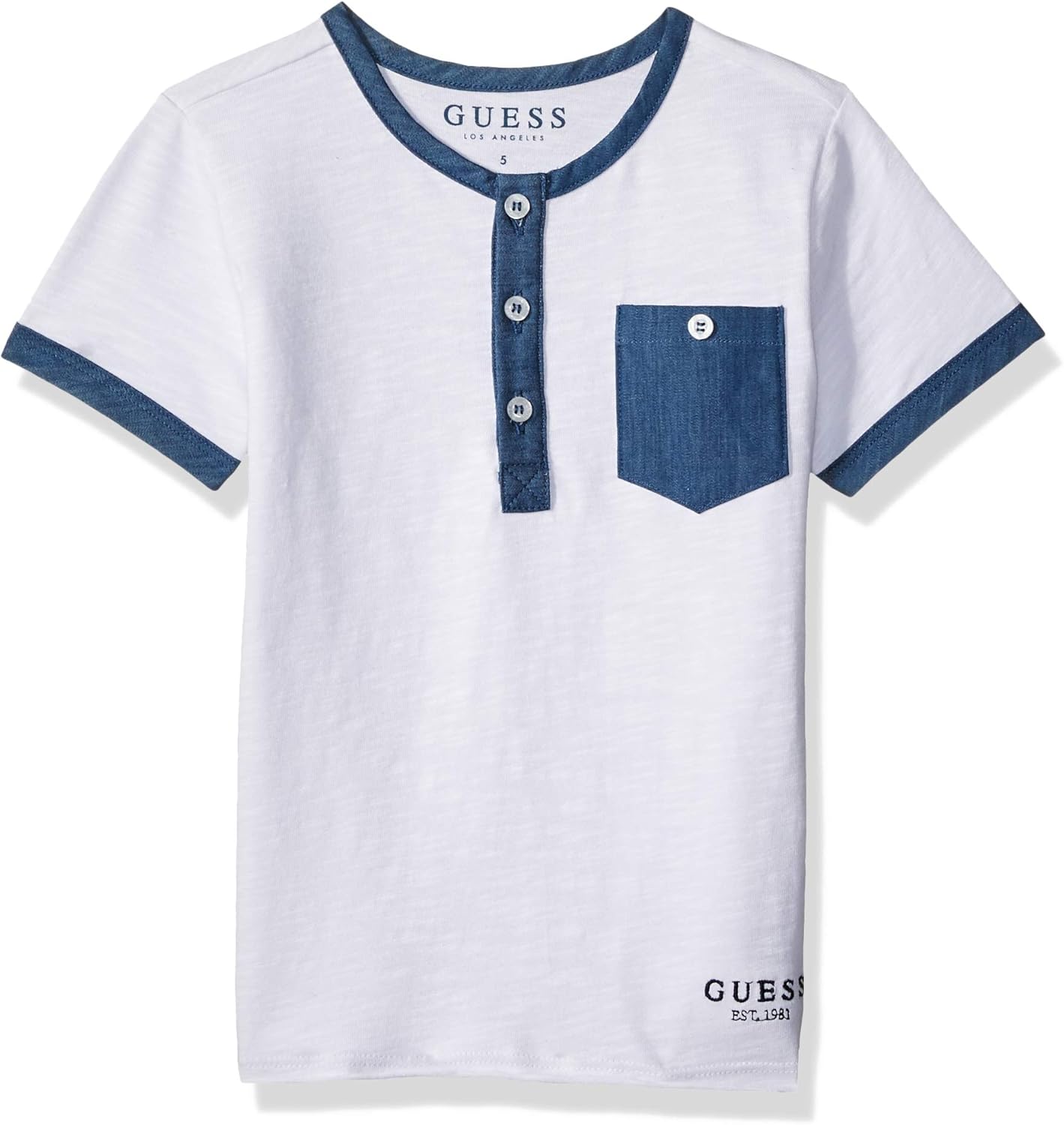 guess henley shirt