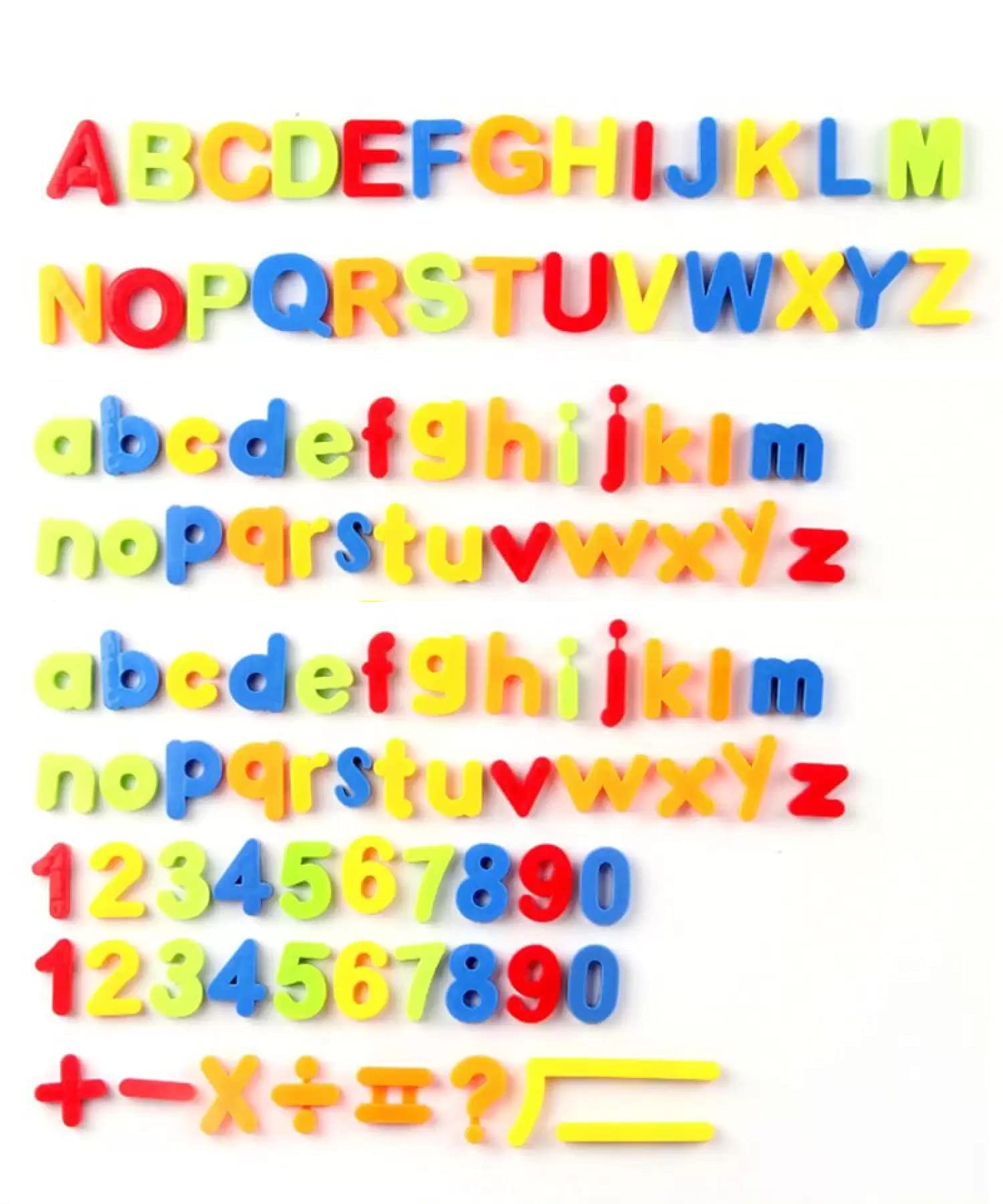 106Pcs Magnetic Letters Alphabet Numbers Learning Toy for Learning, Spelling, Counting, Including Letters numbers symbols
