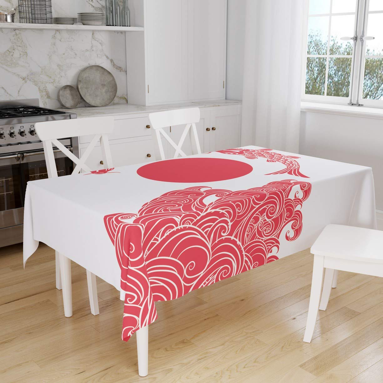 Bonamaison Kitchen Decoration, Tablecloth, 140cm x 160cm - Designed and Manufactured in Turkey