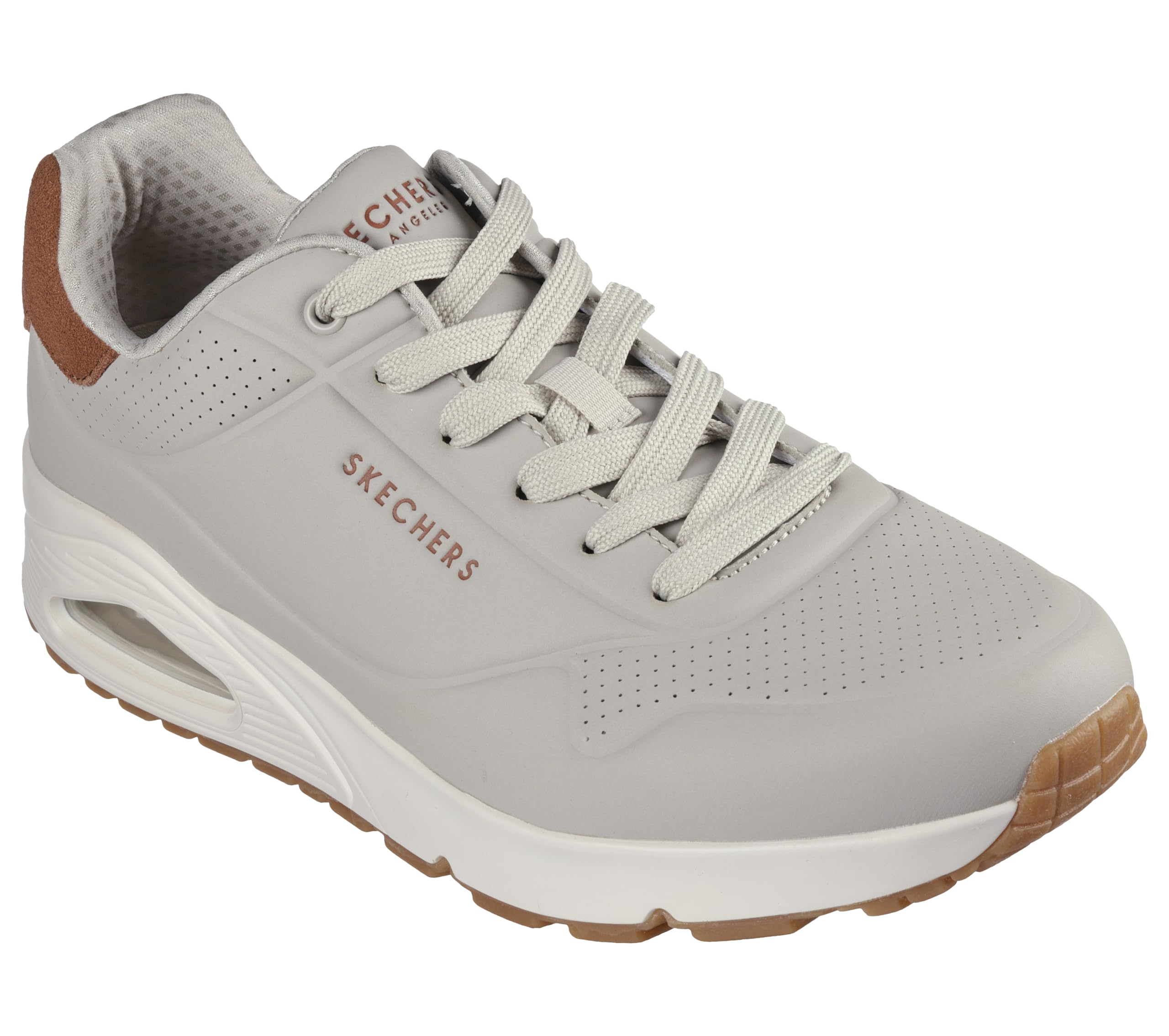 Skechers Men's Uno-Suited on Air Sneaker, Natural, 11.5 Image Skechers Men's Uno-Suited on Air Sneaker, Natural, 11.5 Image