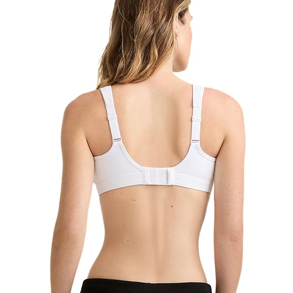 CHAMPION WOMEN’S SPORTS BRA, HIGH-IMPACT, MAXIMUM SUPPORT, BREATHABLE, MOISTURE-WICKING FABRIC, WHITE, 38D