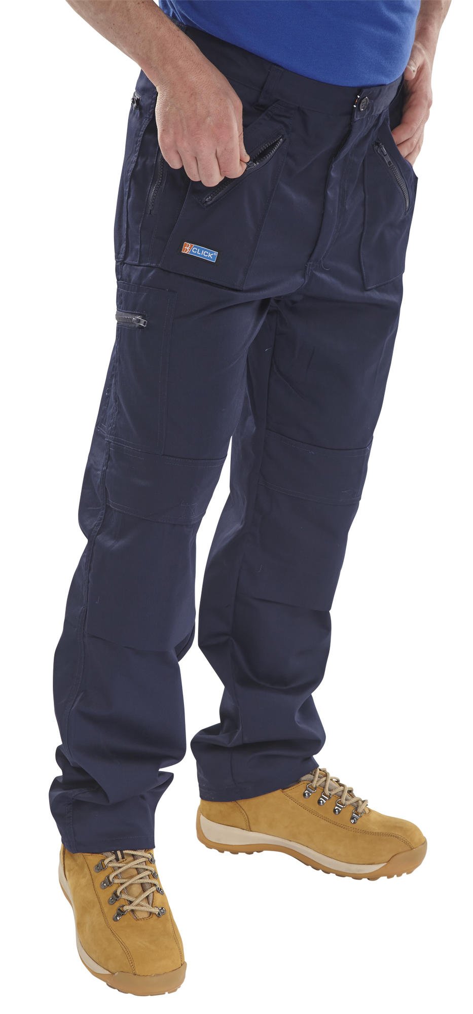 CLICK ACTION WORK TROUSERS NAVY BLUE 34