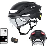 Lumos Ultra E-Bike Smart Helmet | NTA 8776 Certified | Front &amp; Rear LED Lights | Retractable Face Shield | App Controlled | EBike, Scooter, Cycling, Bicycle | Adults, Men Women