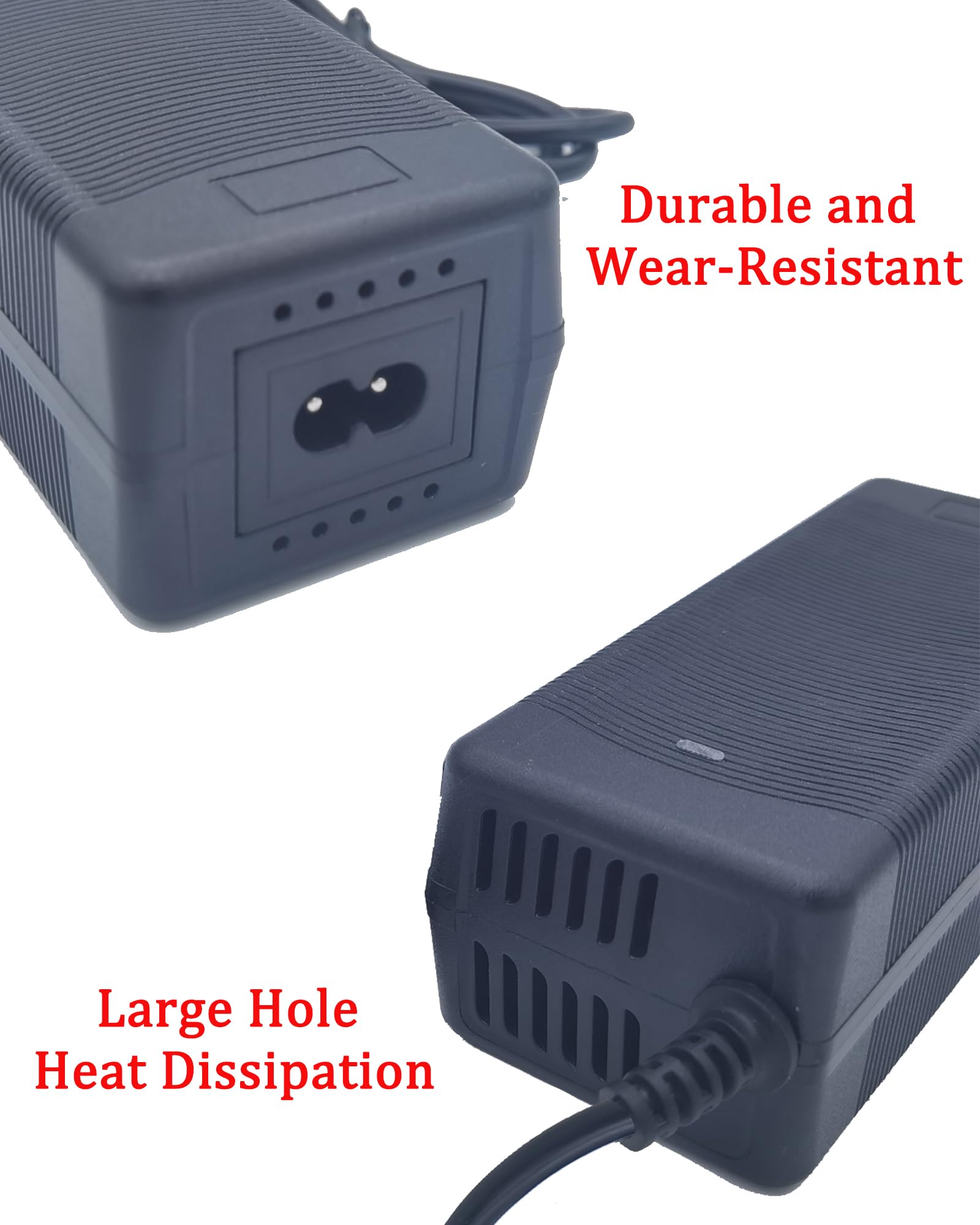 Suptopone Electric Scooter Charger 4 Prong for Ninebot S/S-MAX/Mini PRO/Mini lite, 63V 2A 4-Pin Connector Battery Charger Replacement Accessories with Ninebot by Segway Go Kart