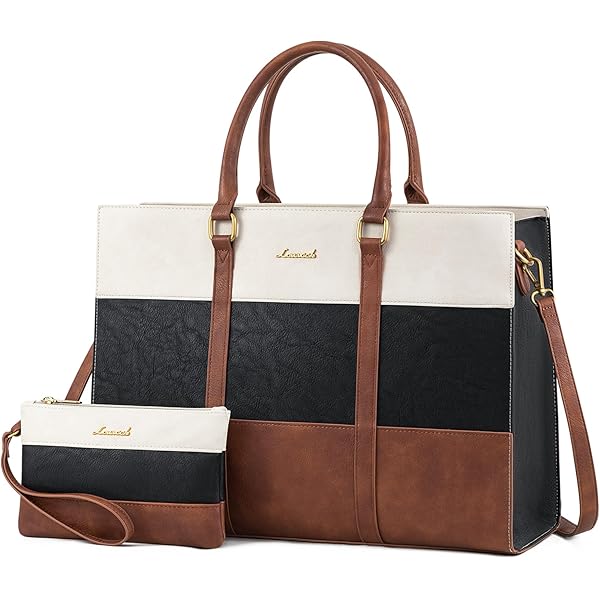 Bolsa De Mano Para Laptop De 15.6 Pulgadas, Maletín Tipo Bolsa De Tamaño Grande Con Puerto USB Para Mujer