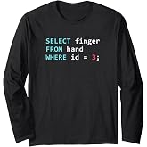 SQL Database Query Programmer Long Sleeve T-Shirt