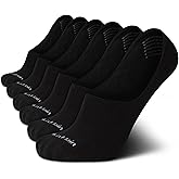 Calvin Klein Mens No Show Socks - 6 Pack Soft Cotton Blend Invisible Liners Low Cut Socks for Men with No Slip Heel Grip