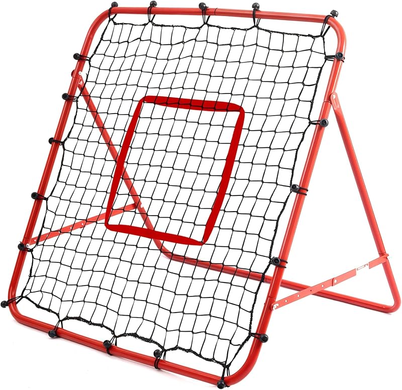 Amazing Tour Football Rebounder Training Net Steel Frame Adjustable Angles