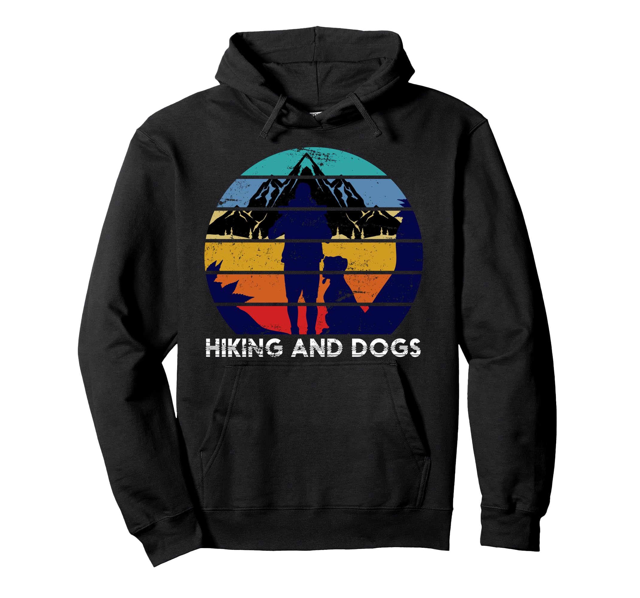 Funny Outdoor Mountain Hiker Pet Animal Dog Gift Hiking Pullover Hoodie