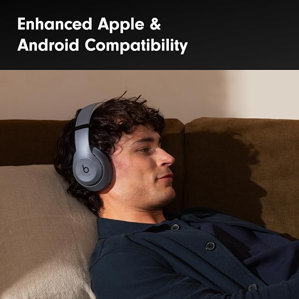 BEATS STUDIO PRO PREMIUM WIRELESS OVER-EAR HEADPHONES- UP TO 40-HOUR BATTERY LIFE, ACTIVE NOISE CANCELLING, GREAT FOR TRAVEL & COMMUTING, APPLE & ANDROID COMPATIBLE – EXCLUSIVE SAND GRAY