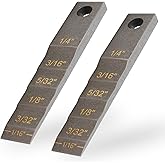 2 PCS 2130 Small Pipe Spacer Wedge Stepped Guage, (3/4" x 4"), Fit for Pipe Spacing Welding